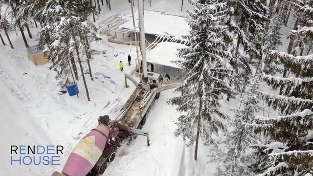 ЗИМНЯЯ СТРОЙКА: СПЕЦИФИКА СТРОИТЕЛЬНЫХ РАБОТ. МОЖНО ЛИ ВОЗВЕСТИ ДОМ В МОРОЗ? //RENDERHOUSE
