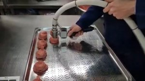 Шнековый дозатор DP-40. Дозирование фарша.