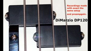 DiMarzio DP146 Bass Pick up vs. Fender Standard PU