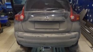 Прямоточный глушитель на Nissan Juke