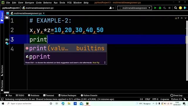 Variables And Multiple Assignment || Part-43 || Python Tutorial For Beginners