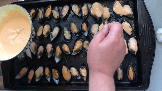 Mussels in the oven. Мидии в духовке. смотреть онлайн