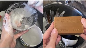 АСМР Мытье посуды хозяйственным мылом.