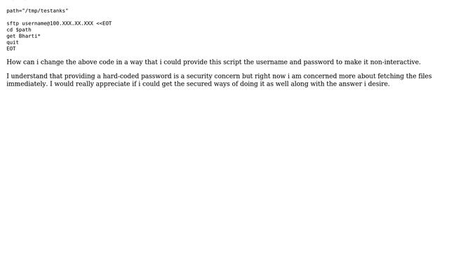 How to use SFTP in a script to non-interactively pull file from remote host? (2 Solutions!!) смотреть онлайн
