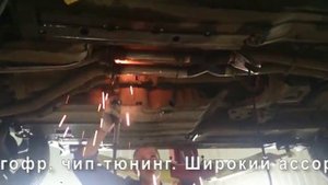 Выхлоп  BMW.Замена резонатора на X-pipe BMW X5. Moсква.