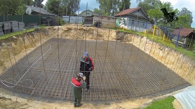 Цоколь Армирование стен цокольного этажа. Часть 7. Reinforcement of the walls of the basement part