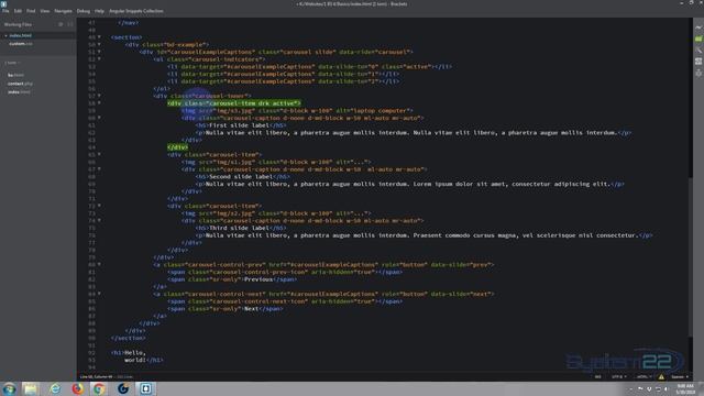 Bootstrap 4 Basics Carousel Image CSS Overlay Color смотреть онлайн