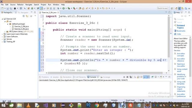 Introduction To Java Programming Exercise 3 26c смотреть онлайн