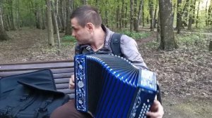 Измайловский пятачок, играет гармонист Николай Воронин "Барыня"