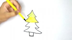 Рисунок Ёлки для детей / Как Нарисовать Елку / Легкий Рисунок Елки