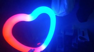 КОЛЬЦЕВАЯ ЛАМПА В ВИДЕ СЕРДЦА | ЛАМПА ДЛЯ ТИКТОКА 48 СМ ЦВЕТНАЯ RGB в виде СЕРДЦА