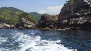 Чеполинки отдыхают. На кораблике в пещеру  - Полуостров Изу Путешествие по Японии