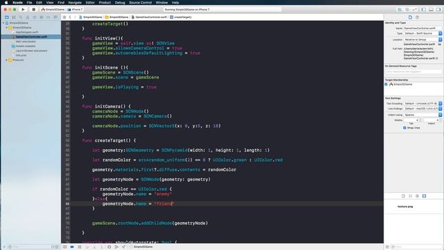 iOS Swift Tutorial: Create a simple 3D Game with Scene Kit смотреть онлайн