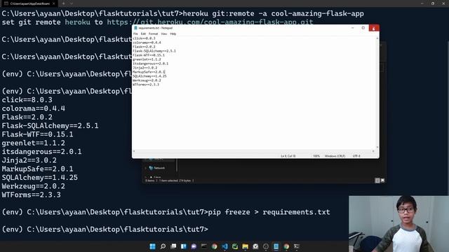 Deploying to the Web(w/ Heroku) - Flask p.7 смотреть онлайн
