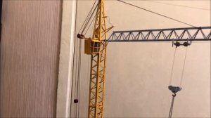 Модель крана. Башенный кран КБ-408. Копр КГ-12. Tower crane model