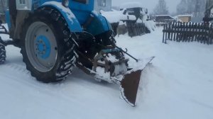 "Запуск Т-40АМ"Проверка ТНВД,очистка снега!