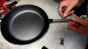 чугунная сковорода vetta. устраняем проблему с ручкой.