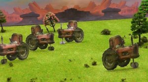 Disney Pixar Cars movie tractor tipping Franks revenge kids fun with mcqueen mater tractor