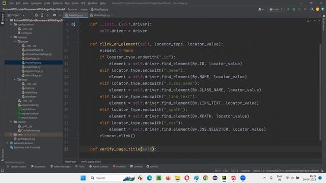 5. Behave BDD Selenium Python Hybrid Framework with Page Object Model (Part 5) смотреть онлайн