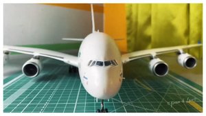 Airbus A320 и Airbus A380 , в финальной сборке. Модели от Звезды и Revell масштаб 1/144