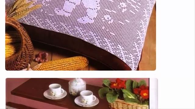 Идеи, как можно раскрасить филейное вязание