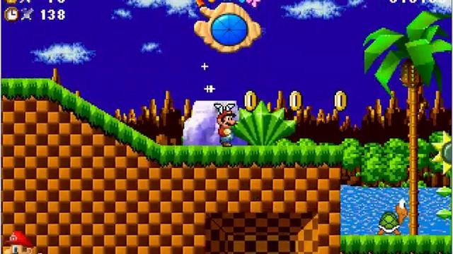 Super Mario Blue Twilight DX Bonus #2- Mario in Green Hill смотреть онлайн
