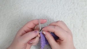 Простые следки на 2 спицах. Мастер класс