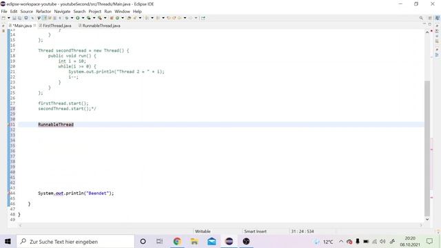 Java Runnable | Java Tutorial für Fortgeschrittene смотреть онлайн