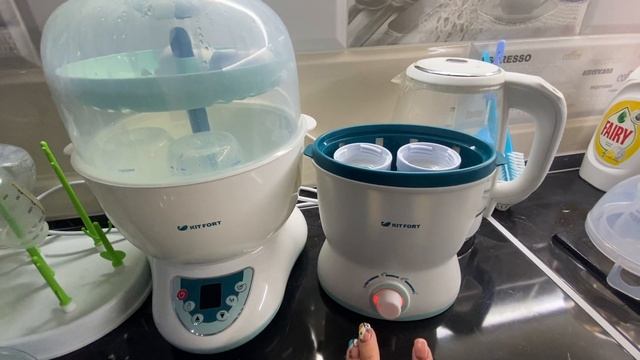 Подогреватель-стерилизатор Kitfort, КТ-2312 белый и Kitfort Подогреватель бутылочек КТ-2302 смотреть онлайн