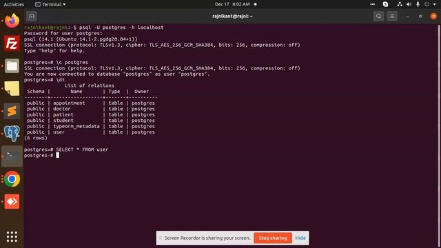 How to show data in a table by using psql command line смотреть онлайн