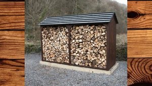 Идеи хранения дров на участке загородного дома.Ideas for storing firewood in a country house.
