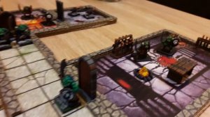 Dungeons & dragons miniatures and 2.5d  dungeon tiles