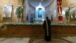 Առավոտյան ժամերգություն Սուրբ Սարգսի տոնին։ Утренняя богослужение Армянский церковь Святой Саргис.