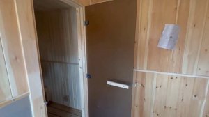 Баня 5х2,35 м. Каркасная баня на два помещения.