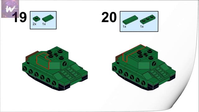 Японские тяжелые танки из Лего// Мини танки из Лего смотреть онлайн