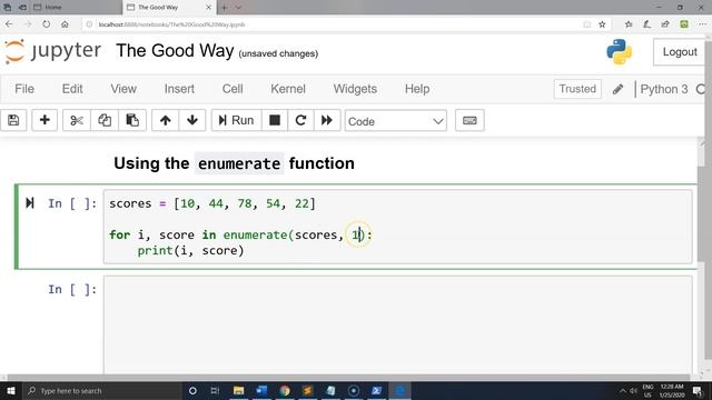 Stop using range() for loops in Python. Use enumerate()
