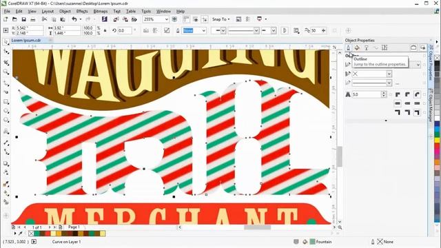 Apply Fountain Fills for Unique Text Effects смотреть онлайн