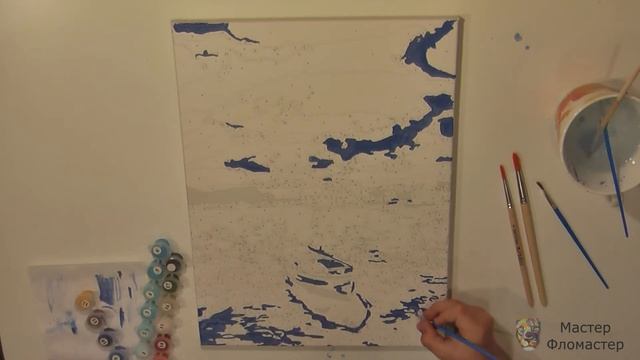 Картина по номерам. Рисуем картину на холсте.