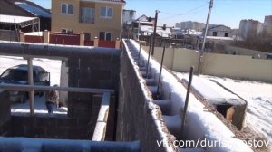 10 й день строительства дома из блоков Дюрисол-Теколит