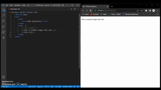 HTML Quotation || HTML course for beginners to advanced || HTML tutorial -- Developer Dude