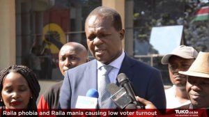 Tuju claims Raila phobia and Raila mania reason for low voter turnout