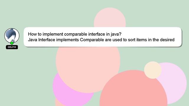 How to implement comparable interface in java? смотреть онлайн