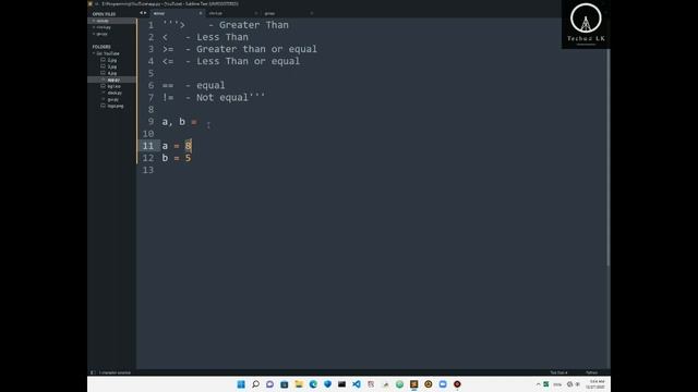 Python Programming Lesson 18 | Techසර LK