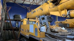 Ремонт автокрана ,Перевозим автокран на трале, Поставили компьютер