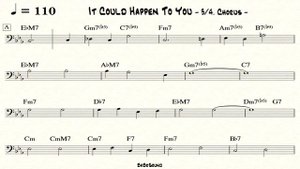 It Could Happen To You / Backing Track (For Bass) / Drum & Piano & Melody With Bass Clef