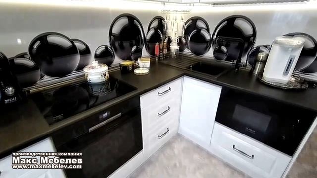 Кухня чёрно-белая смотреть онлайн