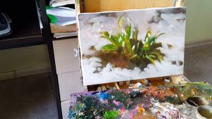 Подснежники. Видеоурок. Как научиться писать маслом этюд.