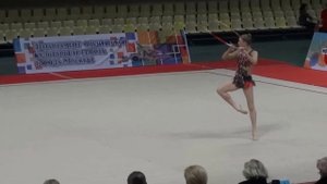 Дарья Хижняк, обруч. Чемпионат Москвы. Командные, март 2016