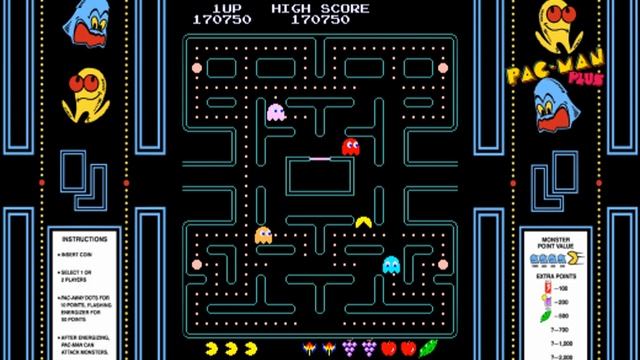 Pac-Man Plus (Arcade) смотреть онлайн