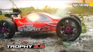 Радиоуправляемая машина Багги HPI Racing Trophy 3.5 Buggy RTR+ 4WD